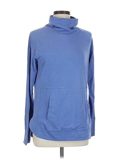 Pre-owned Coolibar Long Sleeve Turtleneck In Blue