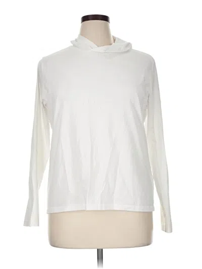 Pre-owned Coolibar Long Sleeve Turtleneck In Ivory