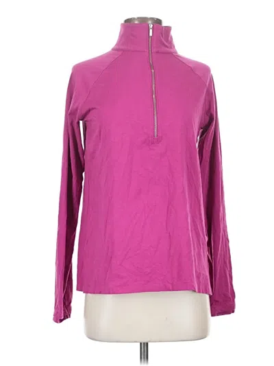 Pre-owned Coolibar Long Sleeve Turtleneck In Pink