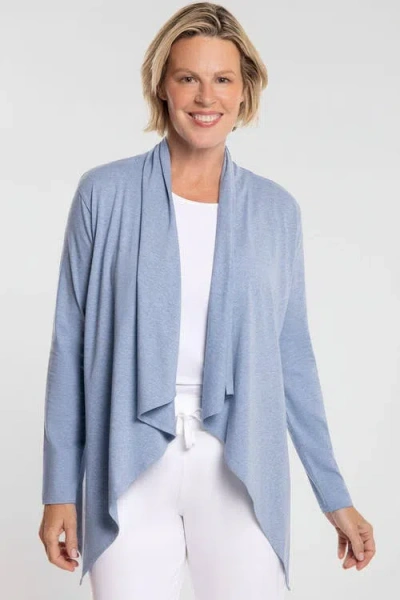 Coolibar Marietas Long Sleeve Sun Wrap, Upf 50+ Sun Protection In Blue