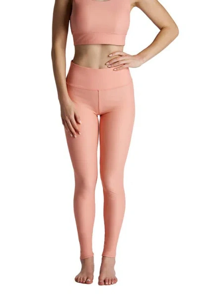Coolibar Ocean Sculpt High Rise Swim Shorts, Upf 50+ Sun Protection In Pink