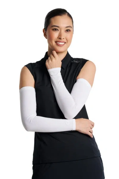 Coolibar Performance Arm Sleeves In White