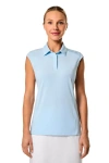 Coolibar Performance Sleeveless Polo In Blue