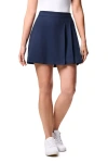 Coolibar Pin High Short Golf Skort, Upf 50+ Sun Protection In Blue