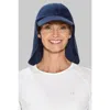 Coolibar Pool Cap With Neck Drape In Blue