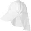 Coolibar Pool Cap With Neck Drape In White