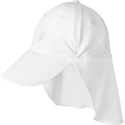 Coolibar Pool Cap With Neck Drape In White