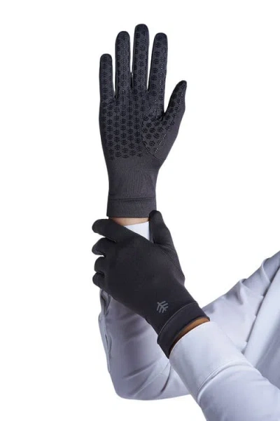 Coolibar Sawyer Uv Driving Gloves, Upf 50+ Sun Protection In Gray