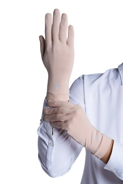Coolibar Sawyer Uv Driving Gloves, Upf 50+ Sun Protection In Sand