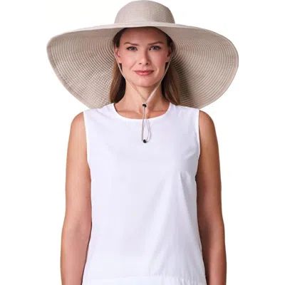 Coolibar Shelby Ultra Wide Sun Hat, Upf 50+ Sun Protection In Brown