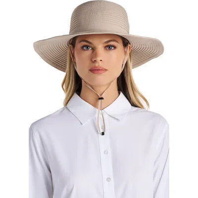 Coolibar Shelly Lightweight Travel Hat, Upf 50+ Sun Protection In Brown