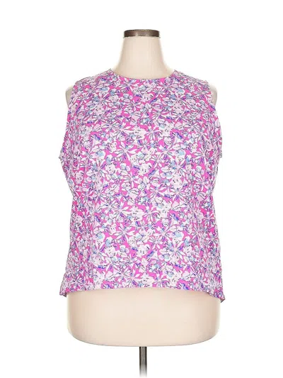 Pre-owned Coolibar Sleeveless Blouse In Pink