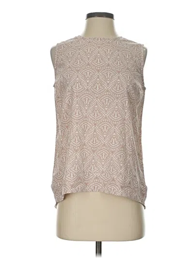 Pre-owned Coolibar Sleeveless Blouse In Tan