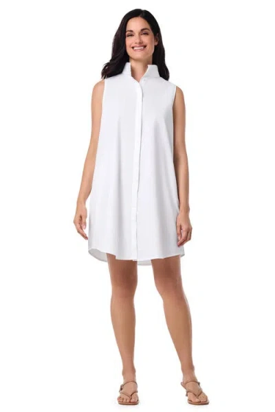Coolibar Sleeveless Dress In White