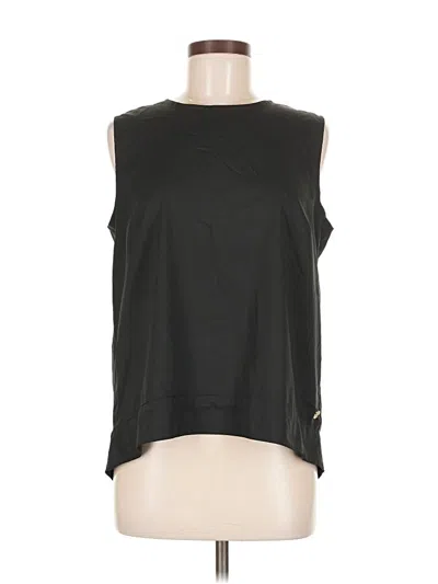 Pre-owned Coolibar Sleeveless Top Black Crew Neck Tops