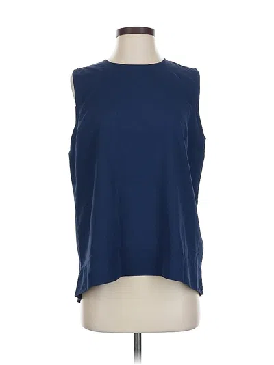 Pre-owned Coolibar Sleeveless Top Blue Boatneck Tops