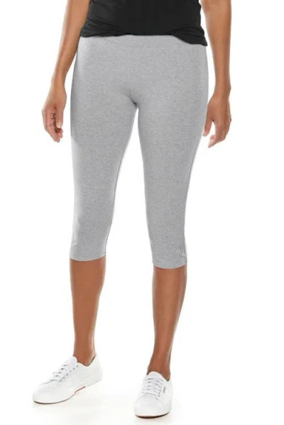 Coolibar Summer Capris In Gray