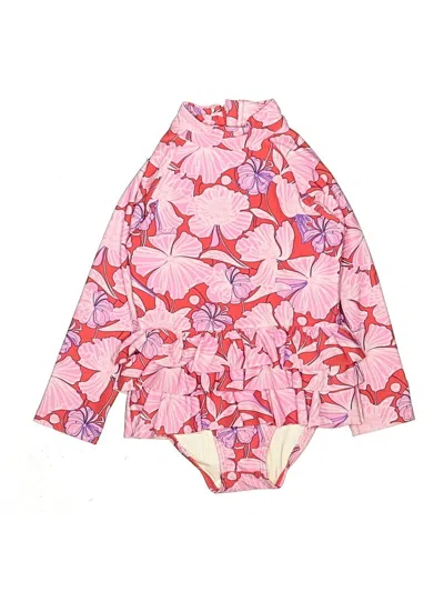 Pre-owned Coolibar Kids' Swimsuit Cover Up In Pink