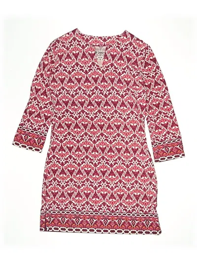 Pre-owned Coolibar Swimsuit Cover Up In Red