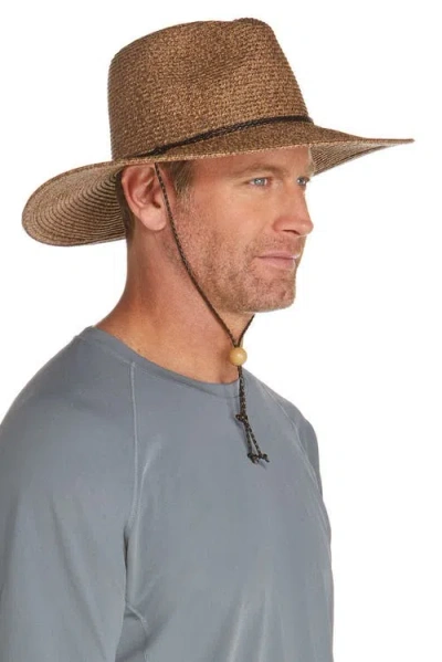 Coolibar Unisex Beach Comber Sun Hat, Upf 50+ Sun Protection In Brown