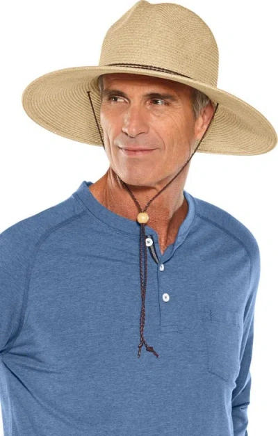 Coolibar Unisex Beach Comber Sun Hat, Upf 50+ Sun Protection In Natural