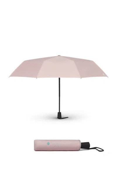 Coolibar Unisex Cabana Sanya Compact Umbrella, Upf 50+ Sun Protection In Pink