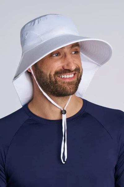 Coolibar Unisex Safeshade Hat Wide Brim Sun Hat, Upf 50+ Sun Protection In White