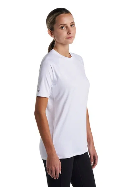 Coolibar Unisex Suntect Shield Shirt Performance Short Sleeve T-shirt, Upf 50+ Sun Protection In White