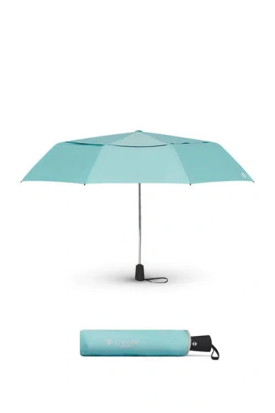 Coolibar Vrae 42 Inch Sodalis Travel Umbrella, Upf 50+ Sun Protection In Blue
