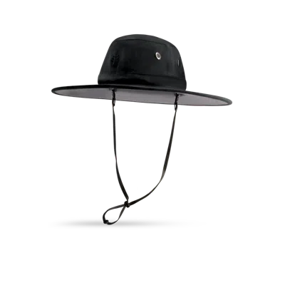 Coolibar Wide Brim Hiking Hat In Black
