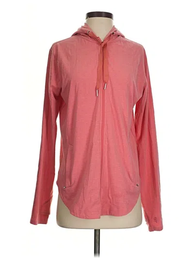 Pre-owned Coolibar Zip Up Hoodie In Pink