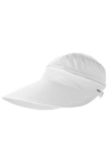Coolibar Zip-off Visor In White