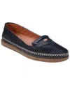 Cools 21 Women's Ginger Perforated Leather Flats In Black