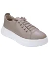 Cools 21 Women's Graze Hidden Lace Perforated Platform Leather Sneakers In Gray
