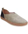 Cools 21 Women's Paisley Two Tone Suede Slip-on Flats In Olive