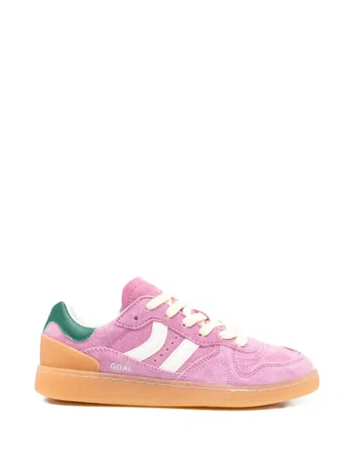 Coolway Goal Suede Sneakers In Pink