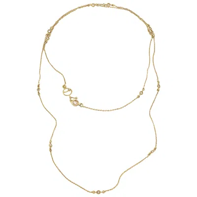 Pre-owned Coomi 20 Karat Diamond Accent Chain Necklace In Multi