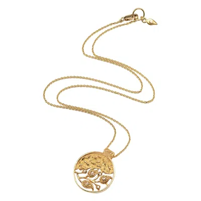 Pre-owned Coomi 20k Vine Coin Pendant With Rose Cut Diamonds On Chain In Red