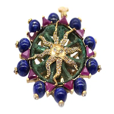 Pre-owned Coomi 40.48 Carat Lapis Ancient Bactrian Seal Pendant In Multi