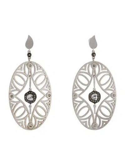 Pre-owned Coomi Diamond Dream Catcher Drop Earrings In Multi