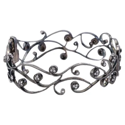 Pre-owned Coomi Vitality 20k Black Gold Diamond Bangle