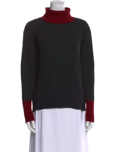 Pre-owned Co-op Cashmere Turtleneck Sweater In Black