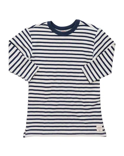 Coop Kids Hopscotch Long Sleeve Dress In Blue