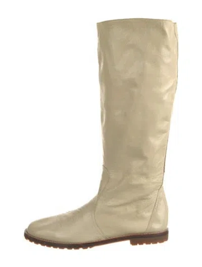 Pre-owned Co-op Leather Riding Boots In Neutral