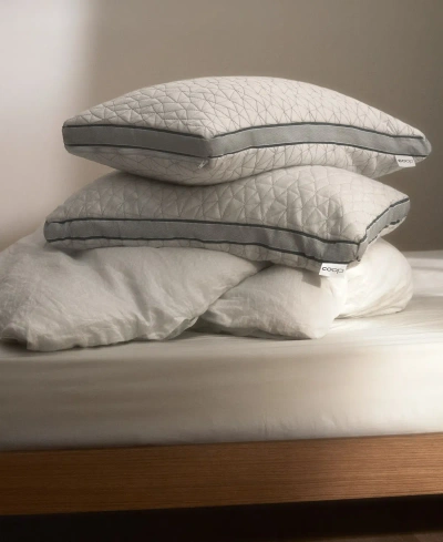 Coop Sleep Goods The Eden Cooling Adjustable Memory Foam Pillow, Queen In White