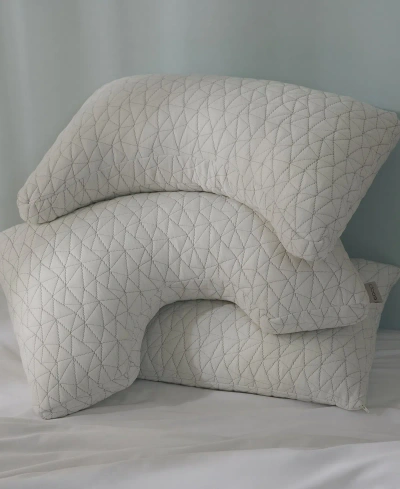 Coop Sleep Goods The Original Crescent Adjustable Memory Foam Pillow, King In White