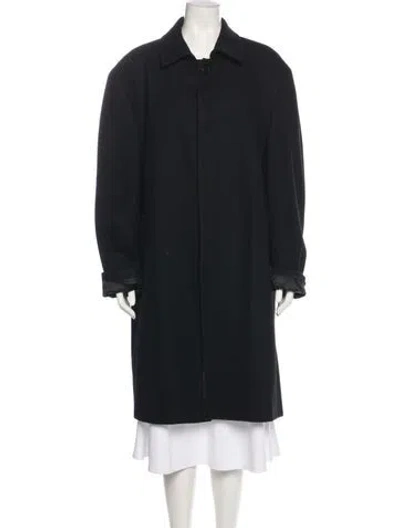 Pre-owned Co-op Trench Coat In Black