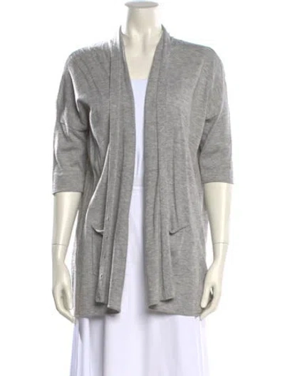 Pre-owned Co-op V-neck Sweater In Gray