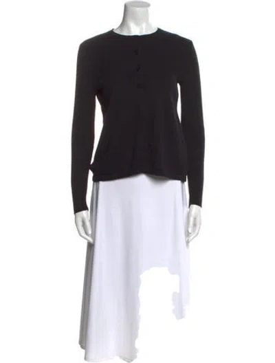 Pre-owned Co-op Wool Scoop Neck Sweater In Black