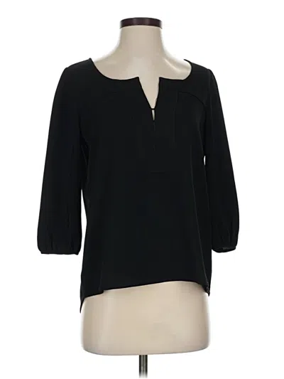Pre-owned Cooper & Ella 3/4 Sleeve Blouse In Black